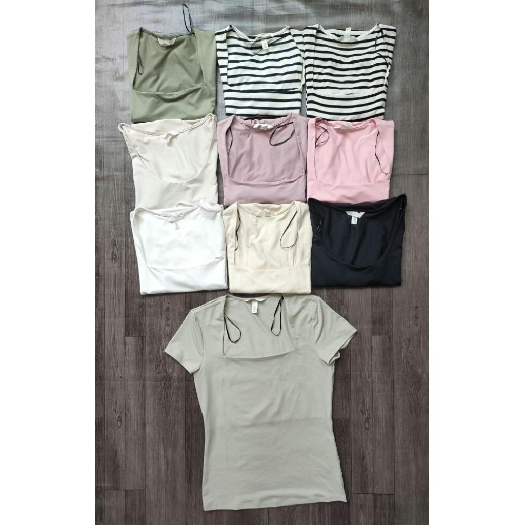 (BomoHouse) Áo thun 2 lớp ngực cổ vuông, cổ tròn Hat Mo* bigsize - dư xịn