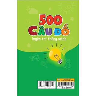 Sách - 500 Câu Đố Luyện Trí Thông Minh - ndbooks