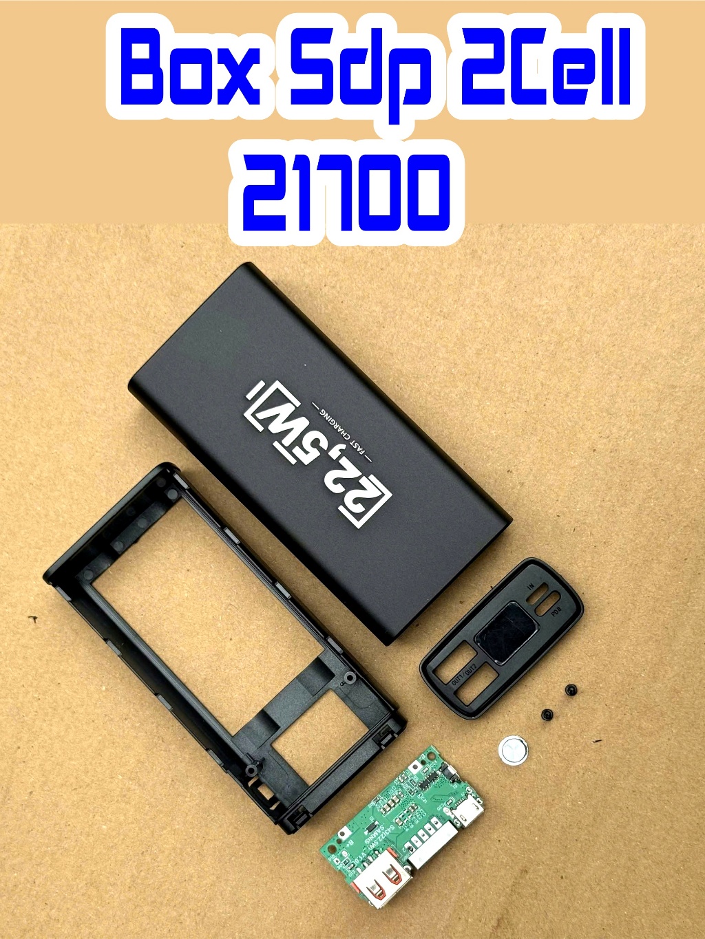 Box SDP Xịn 2cell 21700 nhôm Công suất 22.5w Sạc được điện thoại ...