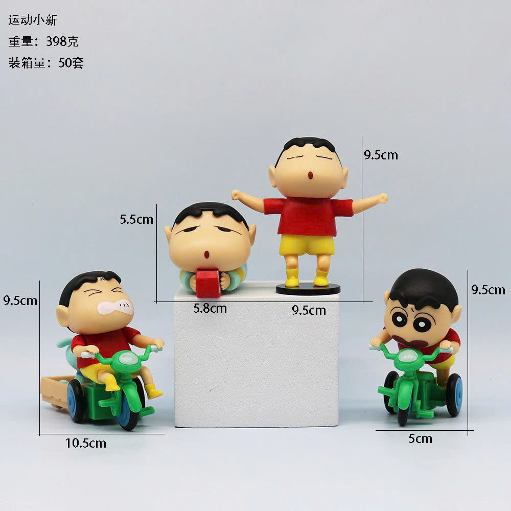 Set 6 MÔ HÌNH Hộp Crayon Shin Chan Cậu Bé Bút Chì Mô Hình Nhân Vật Shin Ủn Mông Dễ Thương-Đồ Chơi PUKAPI