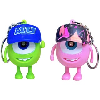 Móc Khóa nhân vật Mike Wazowski,Móc khóa tình nhân I Love You, Có Đèn LED và Âm Thanh Làm Quà Tặng