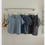 Bộ áo kiểu đầm ngắn Set đồ nữ áo sơ mi cộc tay cổ bẻ thêu nơ ngực + Chân váy bèo xòe 2 tầng có quần trong bảo hộ T538G