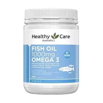 Viên uống dầu cá Omega 3 Fish Oil Healthy Care Úc, Hộp 400 viên