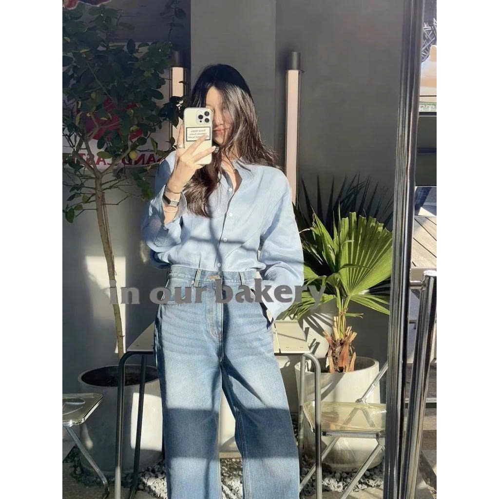 𝗦𝗲𝘂𝗹 - Áo Linen Sơ Mi Dáng Basic