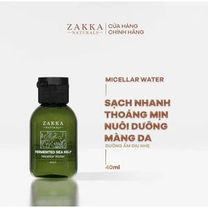 Nước Tẩy Trang Tảo Biển Zakka Naturals Làm Sạch Kép Siêu Tốc Fermented Sea Kelp Micellar Water 40ml