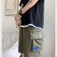 Quần sooc hiphop ống rộng to unisex Quần short ngố đùi ống rộng kaki túi hộp túi có chốt rút nam nữ T207G