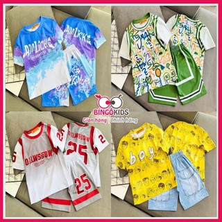 Đồ bộ mặc nhà An's Kids bé trai thời trang chất thun lạnh in 3D màu sắc đẹp và thời thượng