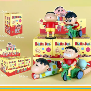 Set 6 Hộp Shin Cậu Bé Bút Chì Mô Hình Kuromi Melody Mô Hình Nhân Vật Shin Chan Dễ Thương - PUPU HOUSE