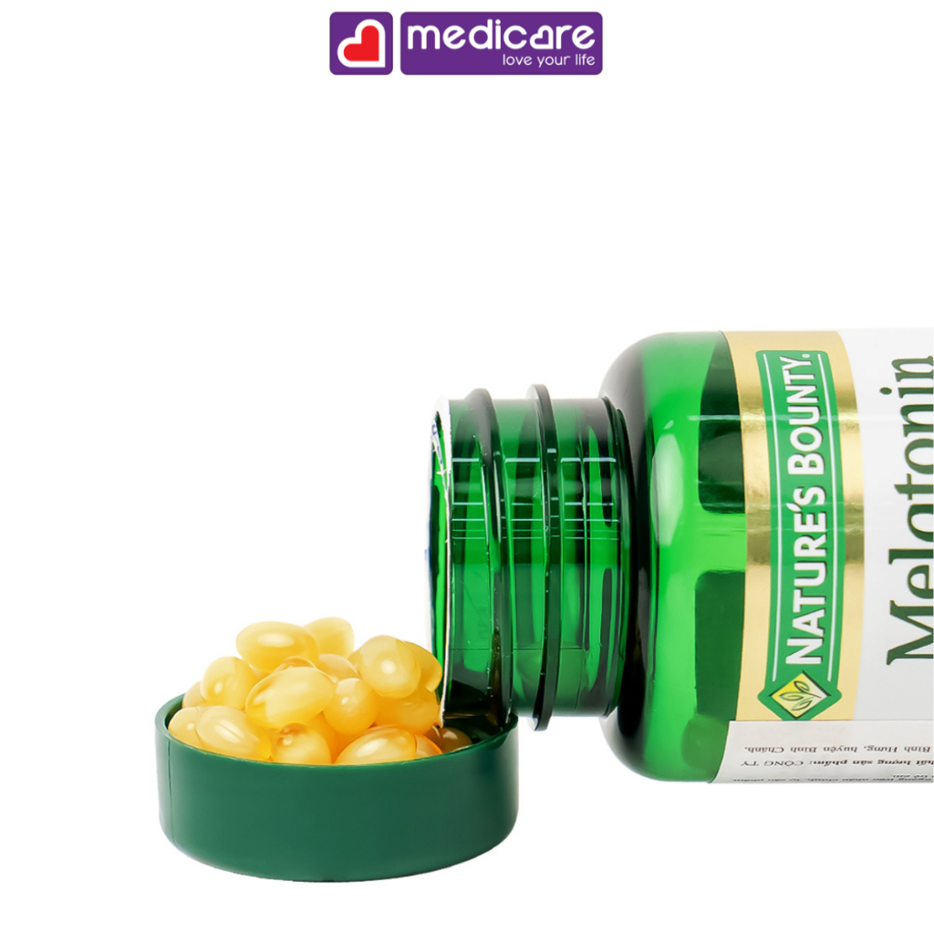 Viên Uống NATURE’S BOUNTY Melatonin 5Mg Hỗ Trợ Điều Hòa Giấc Ngủ 60 viên