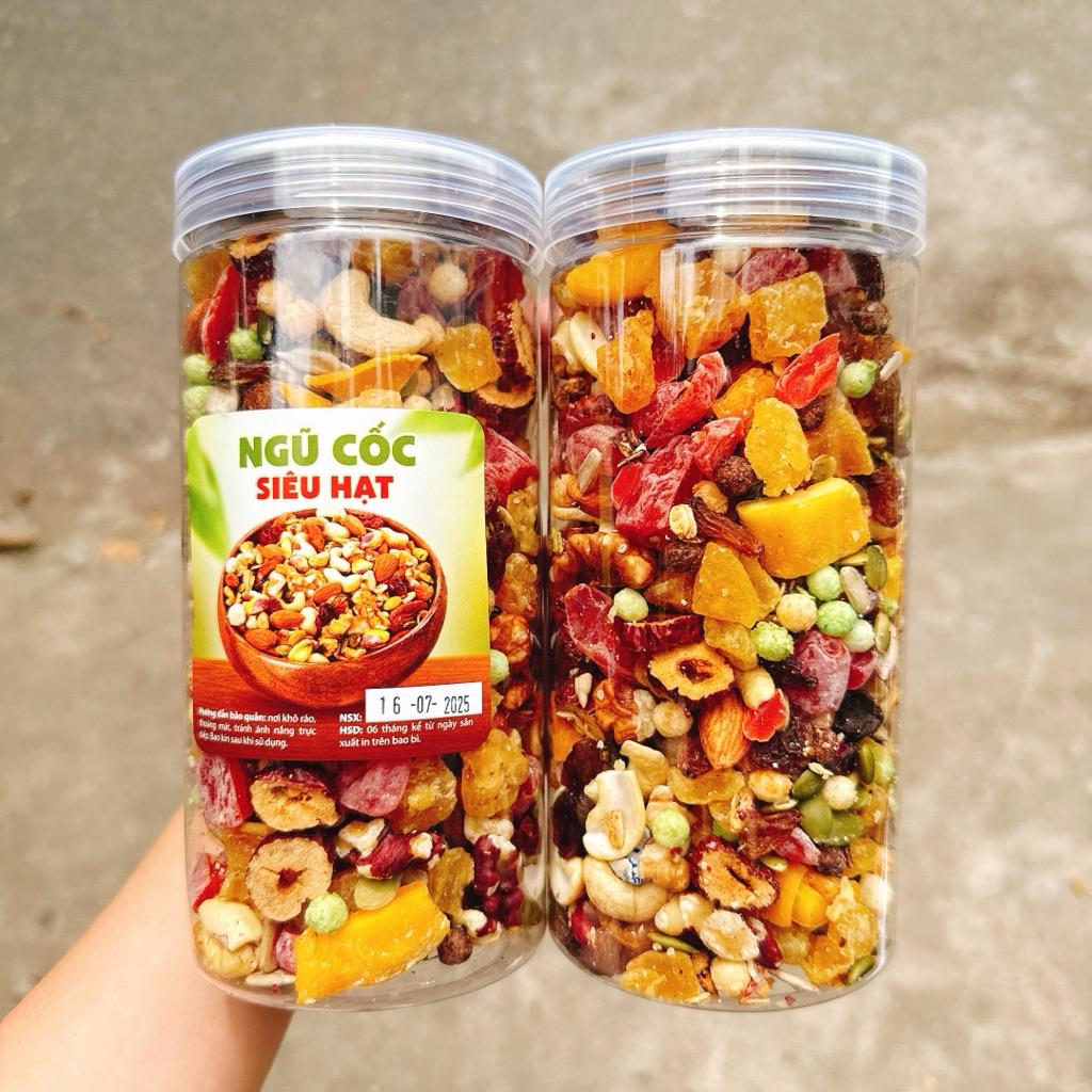 Ngũ Cốc siêu hạt Trái Cây dẽo viên - hộp 500gr