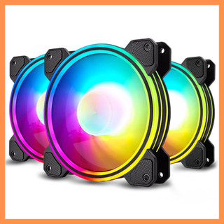 Quạt Tản Nhiệt Fan Case 12CM A Auto RGB – Tự Động Đổi Màu Quạt Máy Tính RGB – Tản Nhiệt PC, LED
