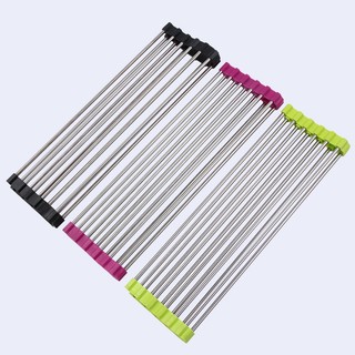 Giá inox để chén, dĩa cách nước xếp gọn tiện lợi để bồn rửa chén (hàng tốt)