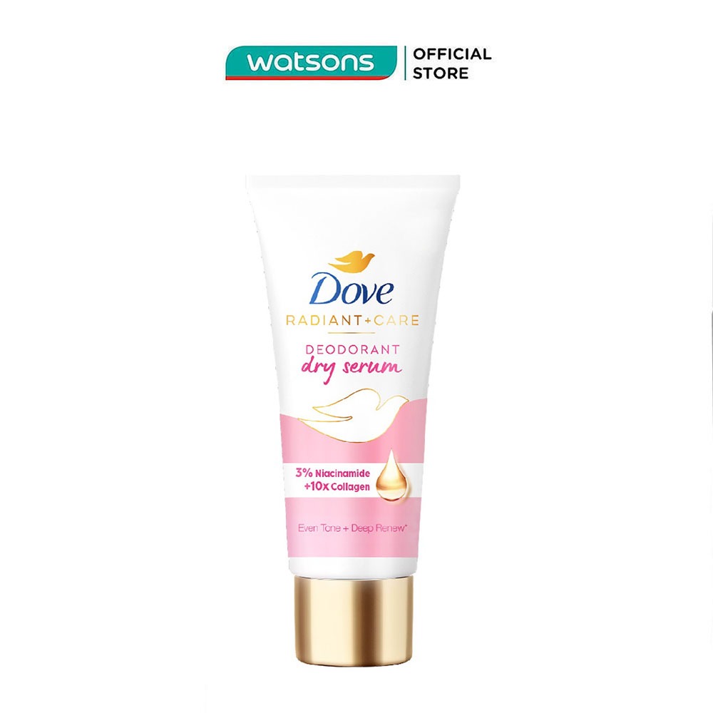 Kem Khử Mùi Dove Dry Serum Collagen & Vitamin B3 Sáng Mịn Đều Màu 40ml