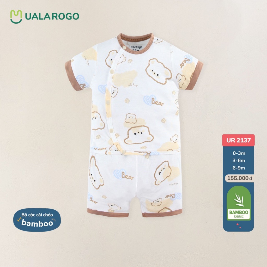 (3-10kg) Bộ Sơ Sinh Cộc Tay Thoáng Mát Uala Rogo UR2137 UR2166 UR2167 UR2384 UR3845