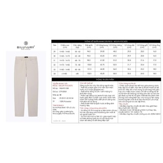 [GIÁ CHỈ TỪ 429K] Quần Kaki Dài Nam 9QKKT510/9QKKT001 Biluxury Cao Cấp Thiết Kế Basic Bền Màu Co Giãn