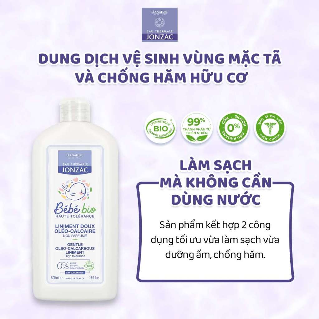 [LIVESTREAM] Dung dịch vệ sinh chống hăm tã hữu cơ JONZAC Bebe bio Liniment