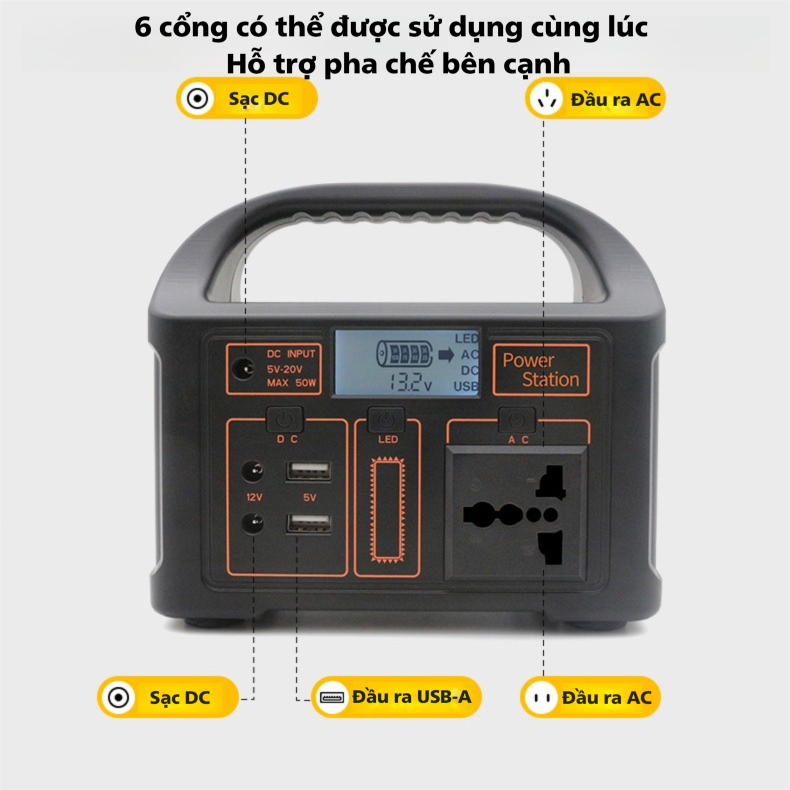 Trạm sạc di động 220V Nguồn điện di động thích hợp cho du lịch/cắm trại/leo núi/sử dụng tại nhà | BigBuy360 - bigbuy360.vn