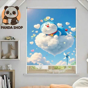 Rèm Cuốn In Tranh 3d Cửa Sổ Chiều Sâu Không Khoan Dễ Lắp Đặt Kích thước Theo YC