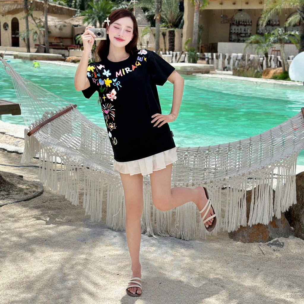 Áo Thun Mirage In Full Sắc Màu Local Brand Chất 100% Cotton Mềm Mịn Thoáng Mát.