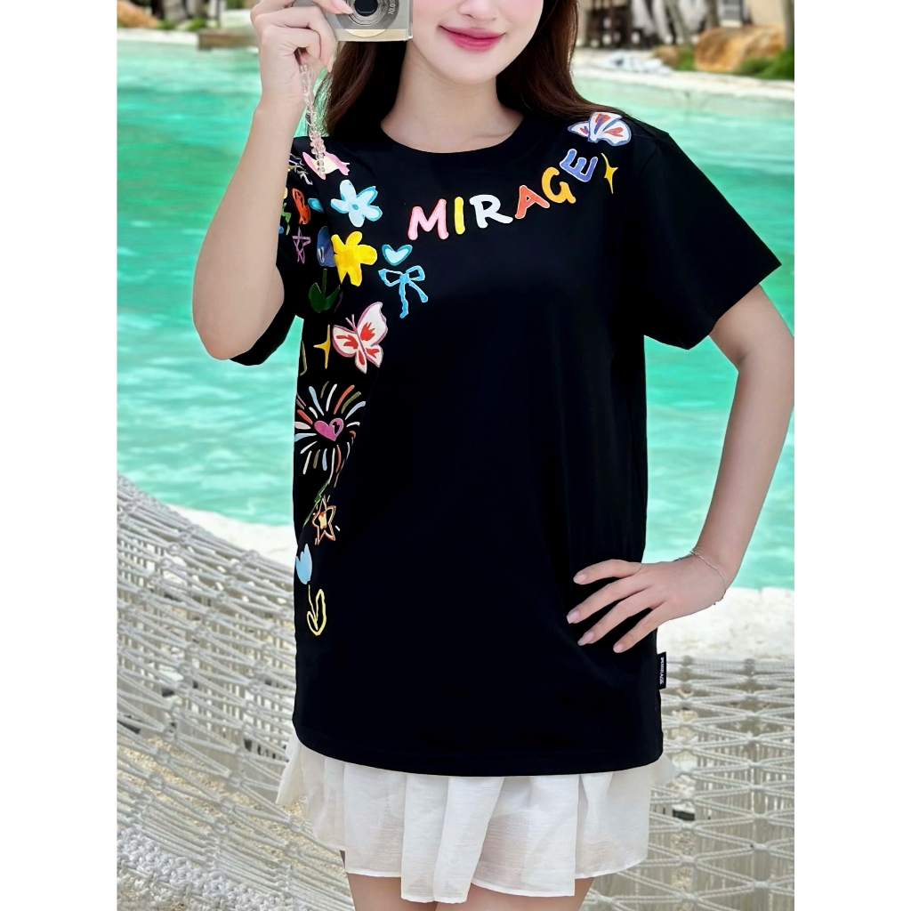 Áo Thun Mirage In Full Sắc Màu Local Brand Chất 100% Cotton Mềm Mịn Thoáng Mát.