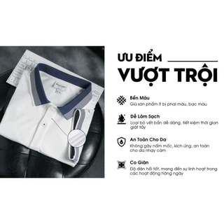 [T7_ĐỒNG GIÁ 329K] Áo Polo Nam 1APCB642TRK Form Slimfit Cao Cấp Phối Viền Cổ Chống Nhăn Bền Màu