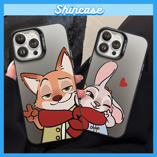 Ốp Lưng iPhone Couple Cáo Thỏ IMD Cứng Nhám Chống Sốc, Bảo Vệ Camera - iP 7/8/X/XS/11/12/13/14/15/16/17/Plus/Pro/Max/Air