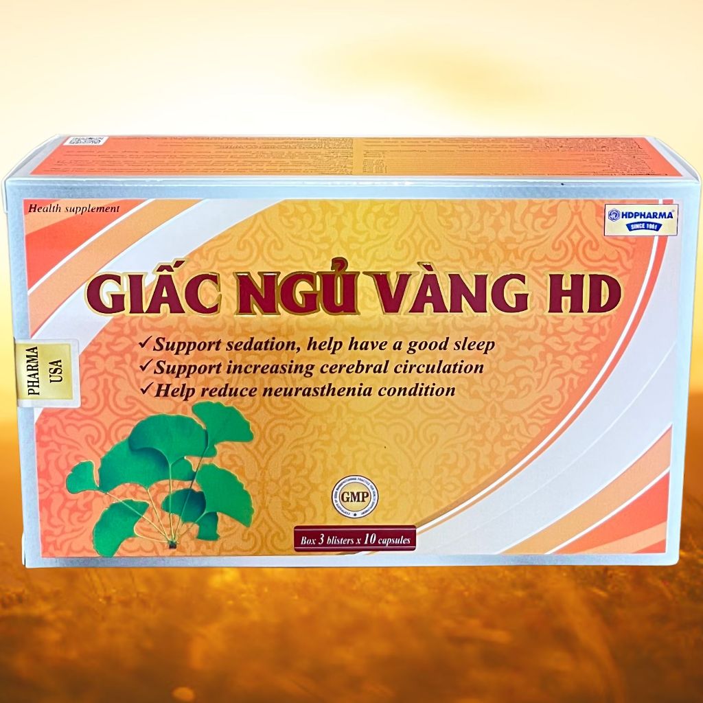 Combo 2 Hộp Giấc Ngủ Vàng HD Cam - Rostex - Hải Dương - Vitamin Thanh Lọc