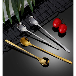 (1 CÁI)Thìa Cà Phê inox 304 Mạ Titan Vàng 15cm Đầu Giọt Nước  Nhỏ xinh, sang trọng
