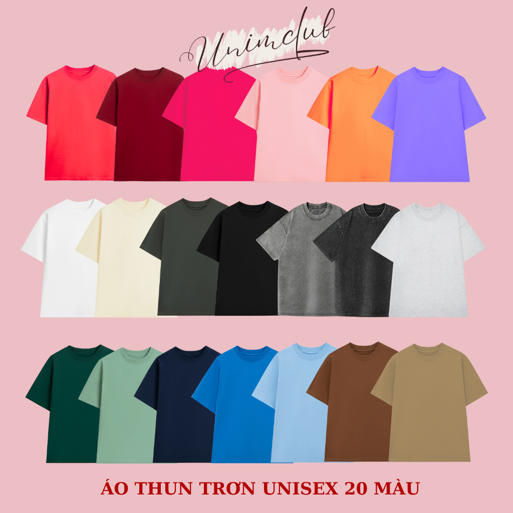 [Hàng tặng không bán] Áo Thun Random Ngẫu Nhiên Hình Nhiều Màu Vải Cotton 100% Cao Cấp Premium Form Rộng Unisex UnimClub