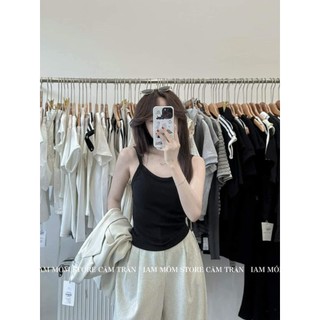 Áo 2 Dây Đính Nơ Ngực Phối Ren Xinh Xắn Dáng Croptop Thời Trang