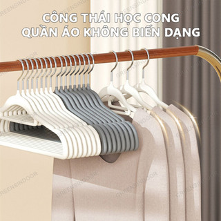 GREENSINDOOR Combo 50 Móc treo chống trượt Móc Treo Quần Áo Chống Trượt Xoay 360 phơi quần áo không bị biến dạng