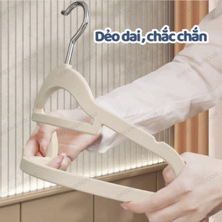 GREENSINDOOR Combo 50 Móc treo chống trượt Móc Treo Quần Áo Chống Trượt Xoay 360 phơi quần áo không bị biến dạng