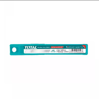 Bộ 10 lưỡi dao TOTAL THT5190901 kích thước 9x80mm cắt giấy rọc băng keo thùng hàng bìa carton, Bh 6 tháng