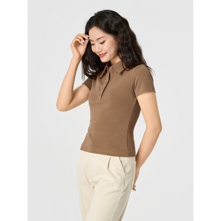 [SALE OFF] Áo polo nữ nẹp bốn cúc YODY vải mềm mại co giãn 4 chiều WCPO25S106