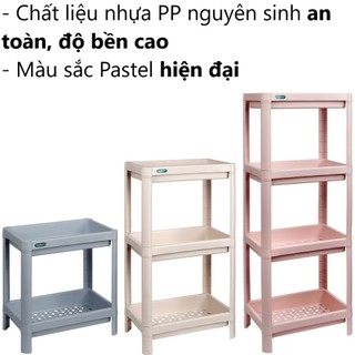 Kệ chữ nhật Osaka Hokori nhựa Việt Nhật 2 3 4 tầng đựng đồ bếp phòng tắm úp chén bát ms: 5529, 5530
