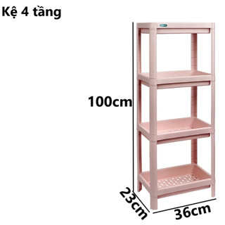 Kệ chữ nhật Osaka Hokori nhựa Việt Nhật 2 3 4 tầng đựng đồ bếp phòng tắm úp chén bát ms: 5529, 5530
