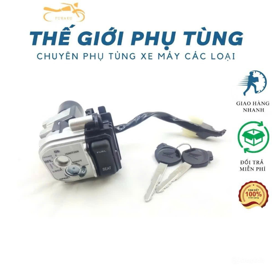 Bộ Ổ Khóa Xe Airblade125 Đời 2012->2015 Hàng Cao Cấp