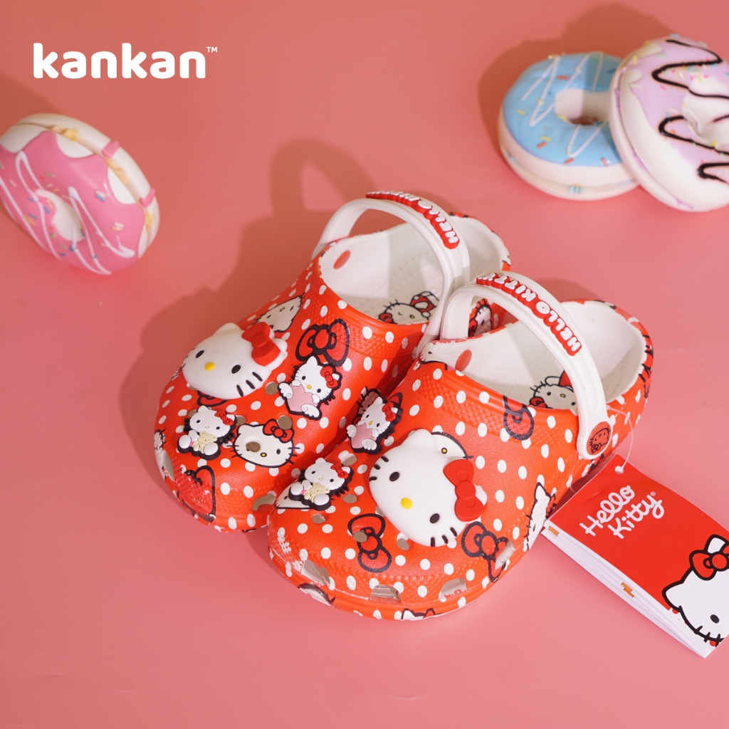 [Bản Cao Cấp] Sục Hello Kitty Cho Bé Gái KanKanStore Dép Sục Trẻ Em Nhẹ Êm Đã Kèm Sticker KA39