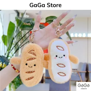 Móc khóa bánh mì cute trang trí balo , túi xách , phụ kiện quà tặng , quà lưu niệm dễ thương PKM086 gagastore