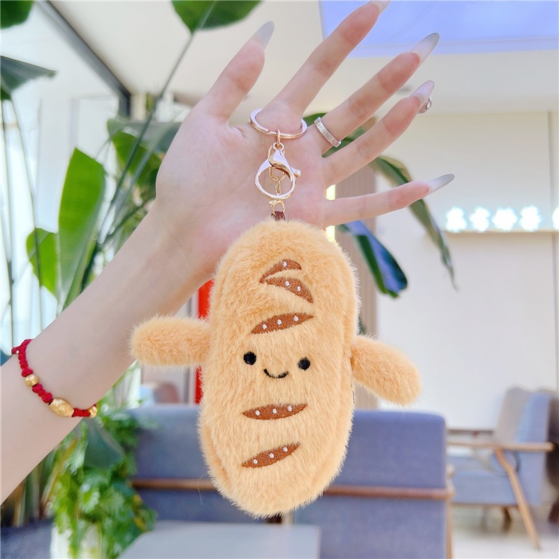Móc khóa bánh mì cute trang trí balo , túi xách , phụ kiện quà tặng , quà lưu niệm dễ thương PKM086 gagastore