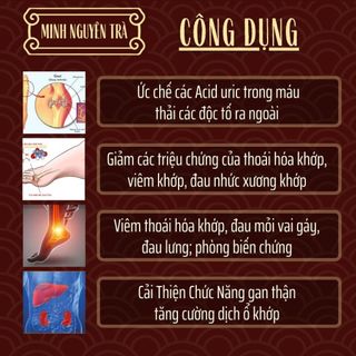 Trà Tiêu Gút (Gout) - Minh Nguyên - Đào Thải Axit Uric, Giảm Nguy Cơ Viêm Khớp Gout - Túi 50 Lọc