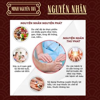 Trà Tiêu Gút (Gout) - Minh Nguyên - Đào Thải Axit Uric, Giảm Nguy Cơ Viêm Khớp Gout - Túi 50 Lọc