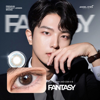 Lens xám tự nhiên có độ cận 0-8 N’Rosa Fantasy Gray chất liệu Silicone Hydrogel cho mắt thở Angel Eyes phân phối