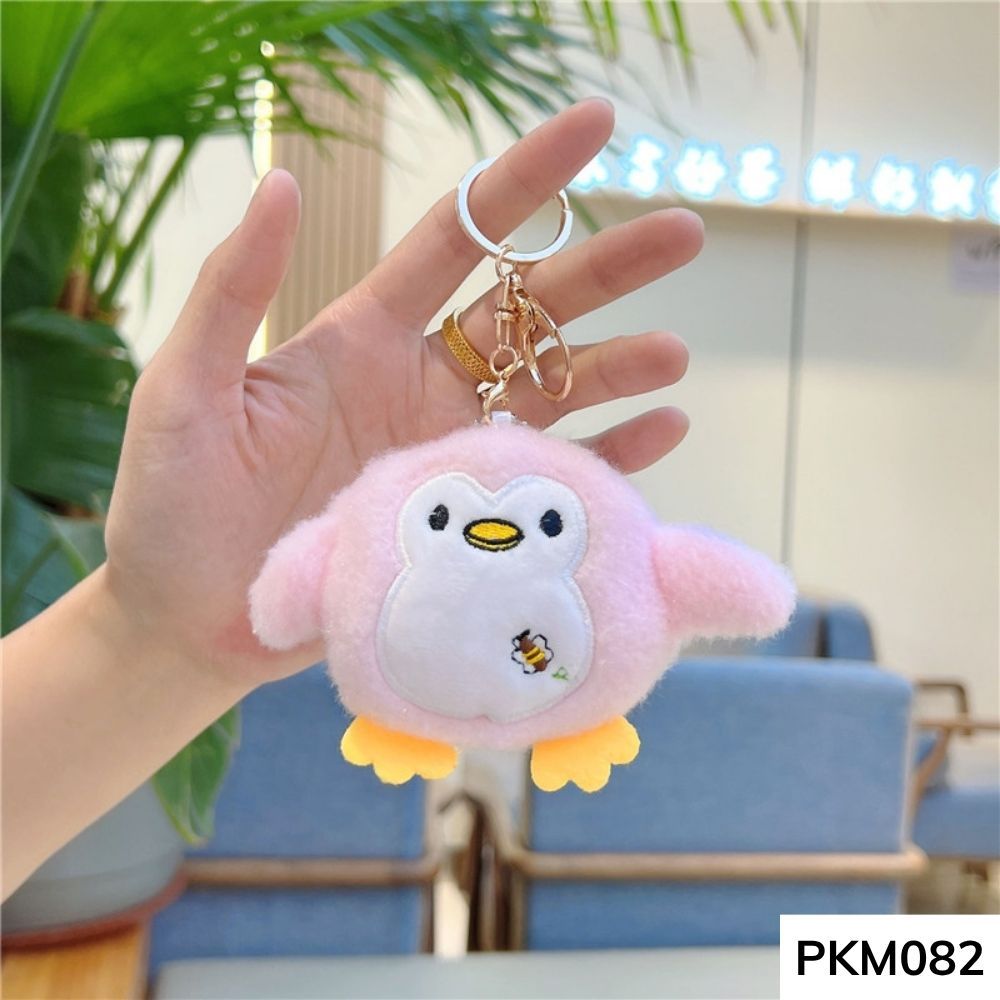 Móc khóa treo balo,túi xách,thú nhồi bông chim cánh cụt chân ngắn cute cho học sinh PKM082 gagastore