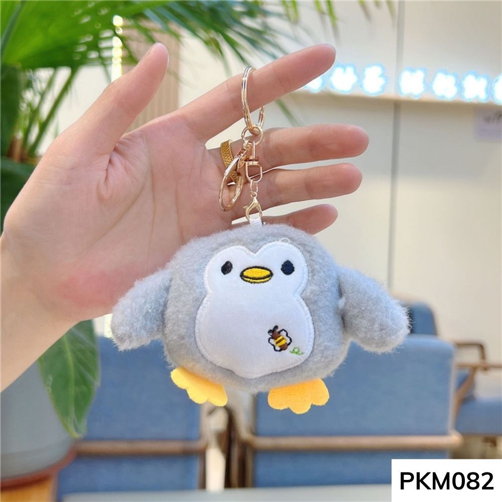Móc khóa treo balo,túi xách,thú nhồi bông chim cánh cụt chân ngắn cute cho học sinh PKM082 gagastore