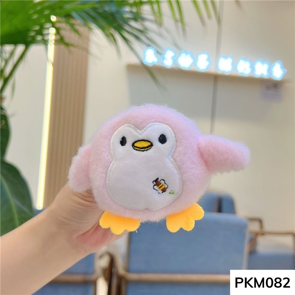 Móc khóa treo balo,túi xách,thú nhồi bông chim cánh cụt chân ngắn cute cho học sinh PKM082 gagastore
