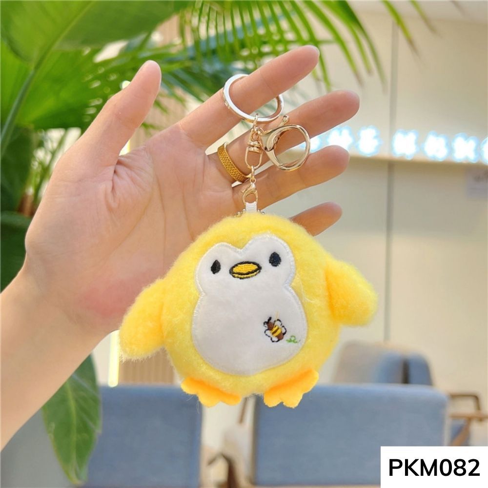 Móc khóa treo balo,túi xách,thú nhồi bông chim cánh cụt chân ngắn cute cho học sinh PKM082 gagastore