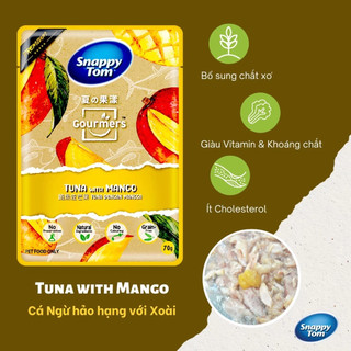 [THÙNG 24 GÓI] Pate Trái Cây Snappy Tom Gói 70g, Pate Snappy Tom Trái Cây, Hoa Quả Cho Mèo