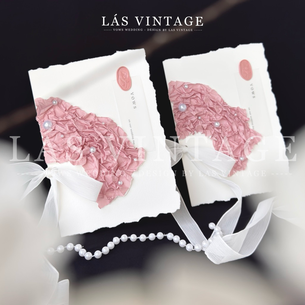 V37 VOWS Wedding [14x20cm] - Thiệp cưới ghi hẹn ước Cô dâu-Chú rể ...