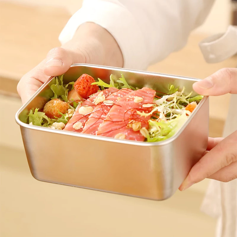 Hộp Đựng Thực Phẩm Inox 304 Có Nắp Đa Năng